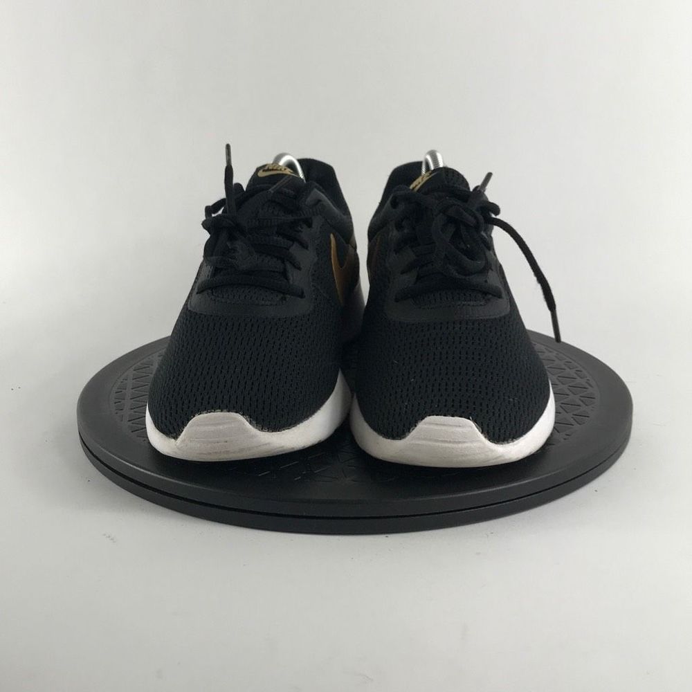 Nike Tanjun Black/Gold Athletic Running Shoes AQ7154-001 Men’s Size 8.5 - Picture 2 of 11